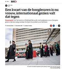 LNVH: Voor het eerst in de geschiedenis kwart van de hoogleraren vrouw
